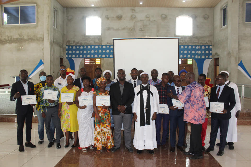 Cérémonie de remise de diplôme des agents de la régie de communication du BEN-UJHACI et présentation du portail web de l'UJHACI le Samedi 23 Janvier 2021.